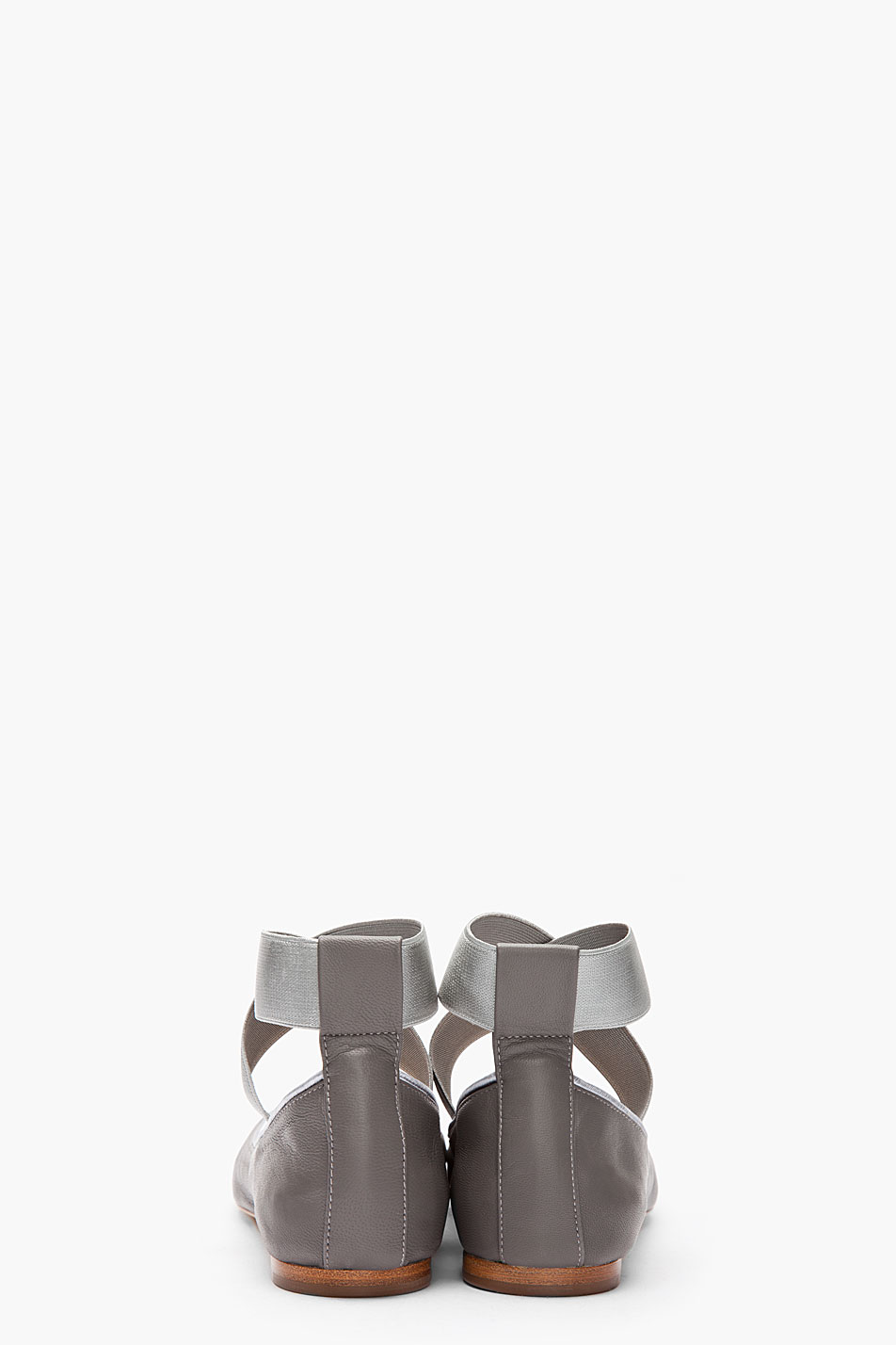 grey ballerina flats