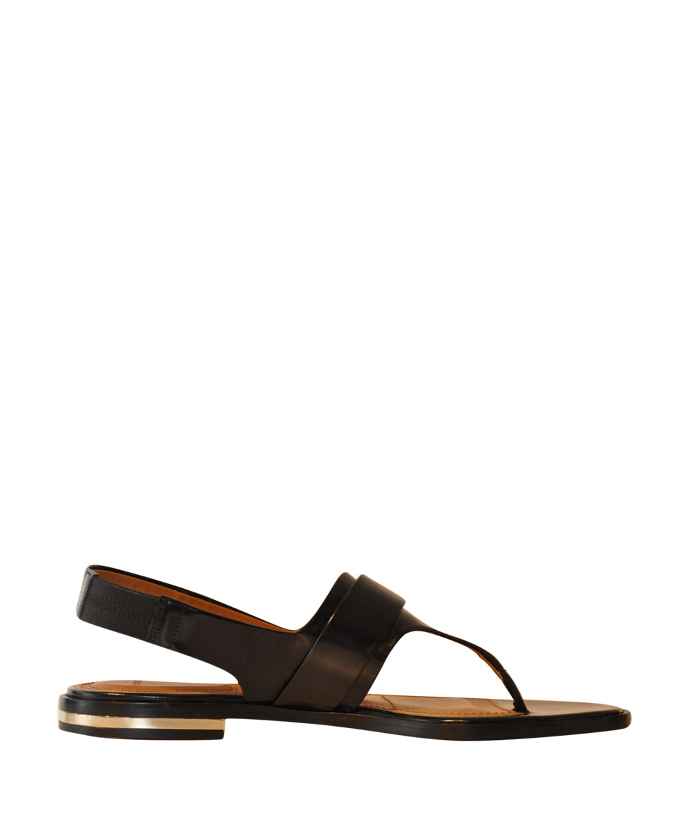 Givenchy Leather Sandal with Shark Tooth in Black | Lyst