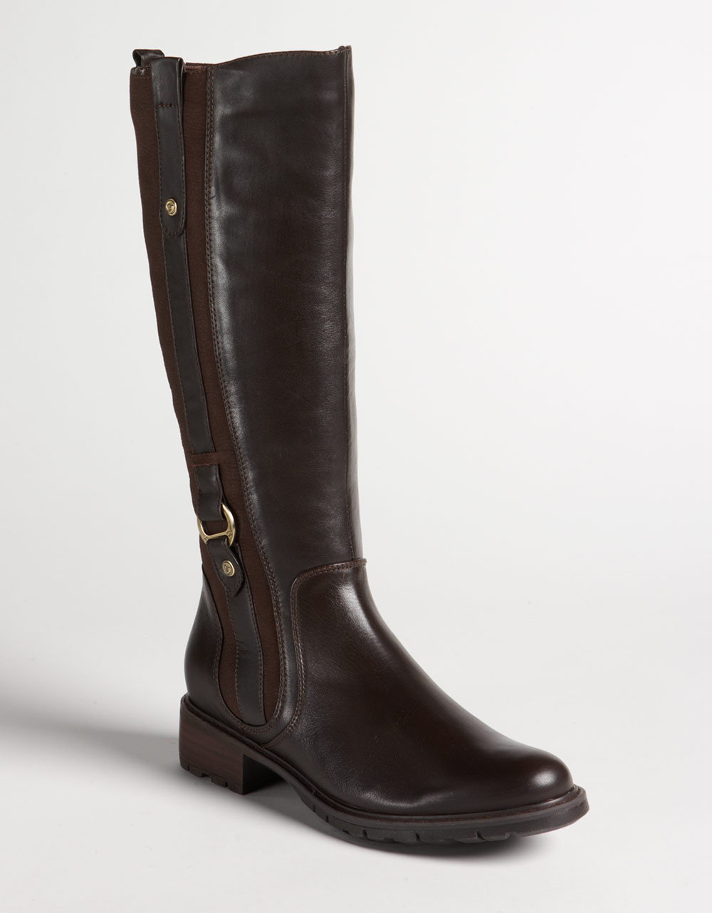 Blondo Varda Leather Tall Boots in Black (brown leather) | Lyst