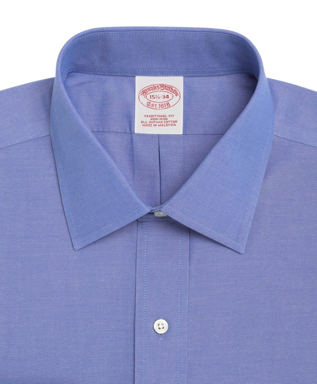 Brooks brothers Non-iron Traditional Fit Spread Collar Dress Shirt in ...