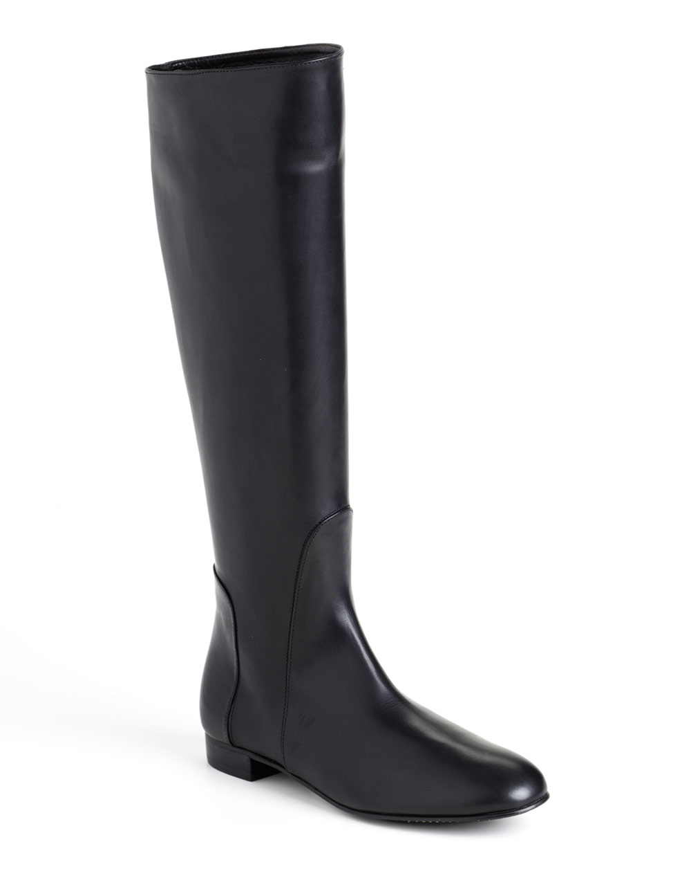 Delman Molly Tall Leather Riding Boots in Black (black leather) | Lyst