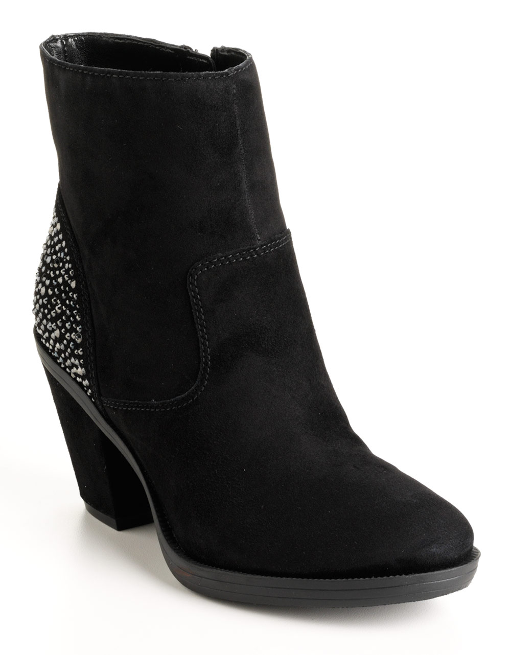 Enzo Angiolini Emzy Suede Ankle Boots in Black (black su) | Lyst