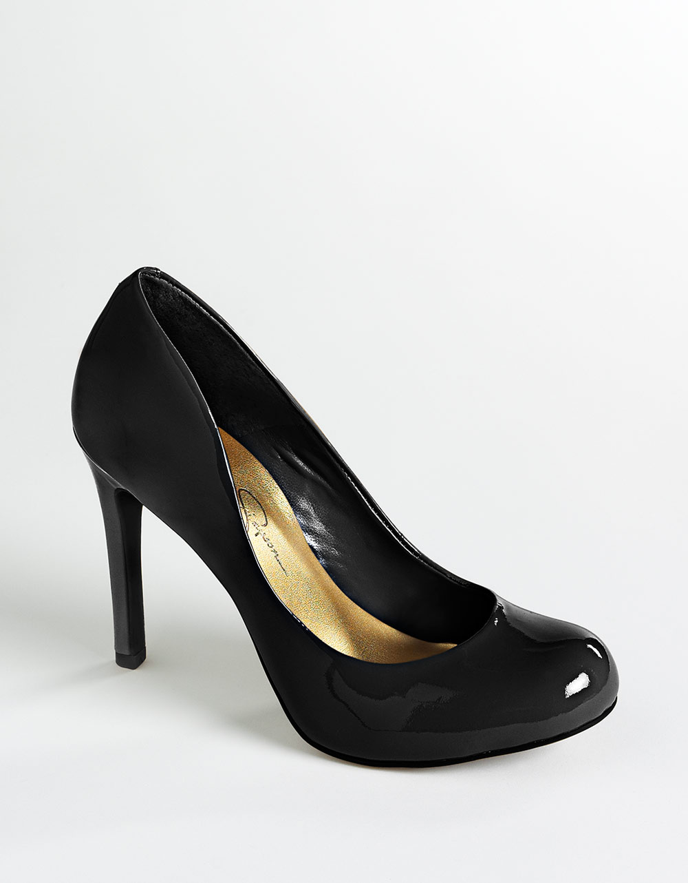 Jessica simpson Calie Patent Leather Pumps in Black | Lyst
