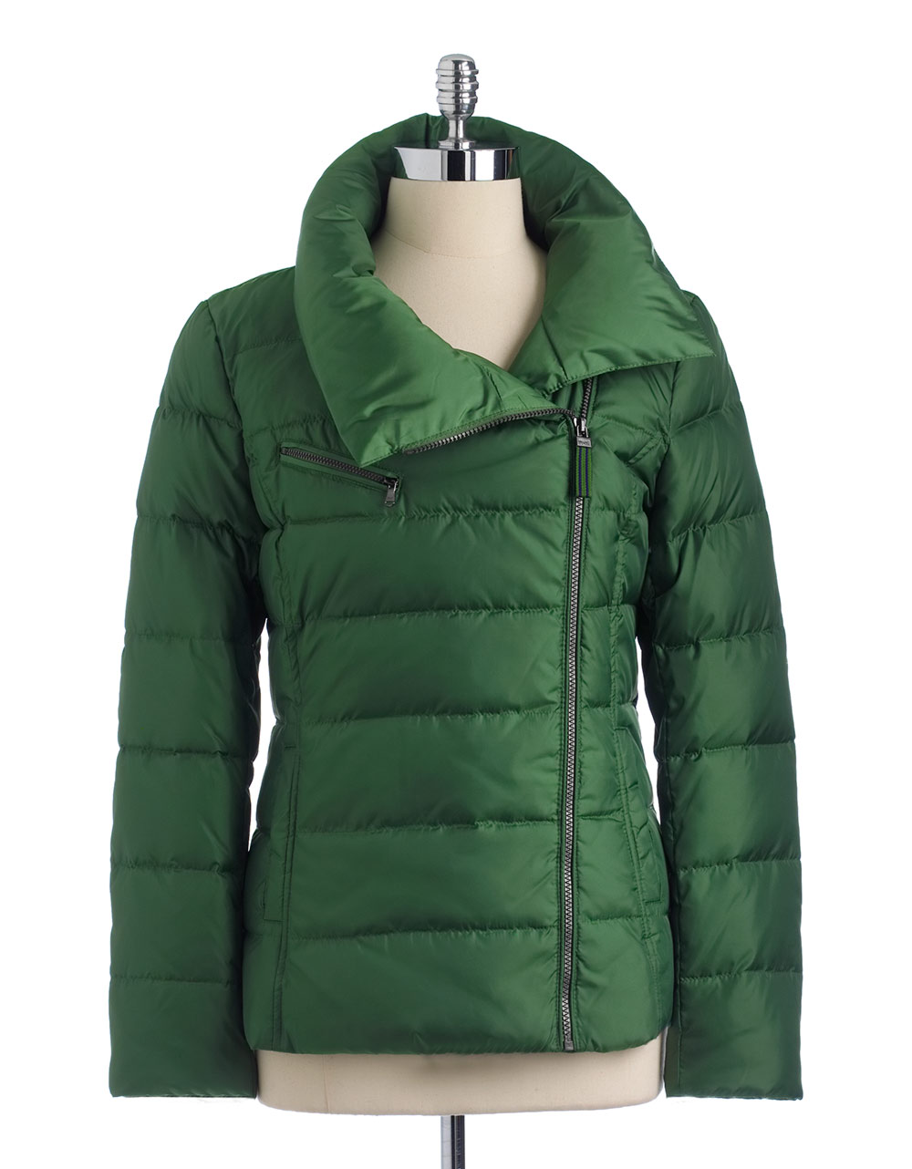 Marc new york Asymmetric Zipper Puffer Coat in Green Lyst