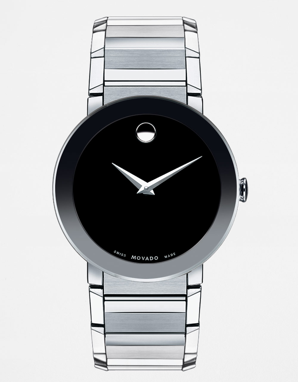 Movado Sapphire Museum Dial Stainless Steel Bracelet Watch in Metallic