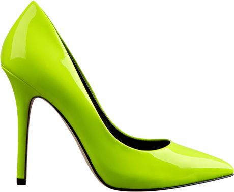 Nine West Sally Pumps in Yellow (neon yellow patent leather) | Lyst