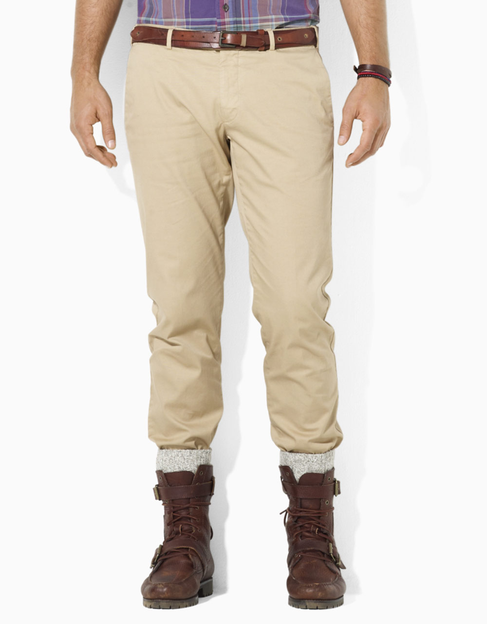 Polo Ralph Lauren Custom Fit Stretch Twill Pants in Khaki for Men ...