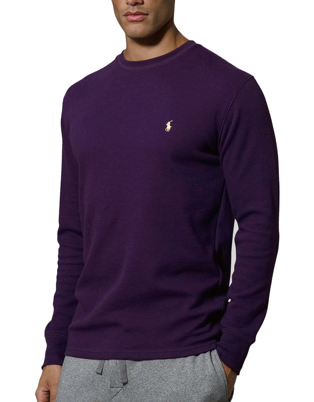Polo Ralph Lauren Thermal Longsleeved Sleepwear Top in Purple for Men ...