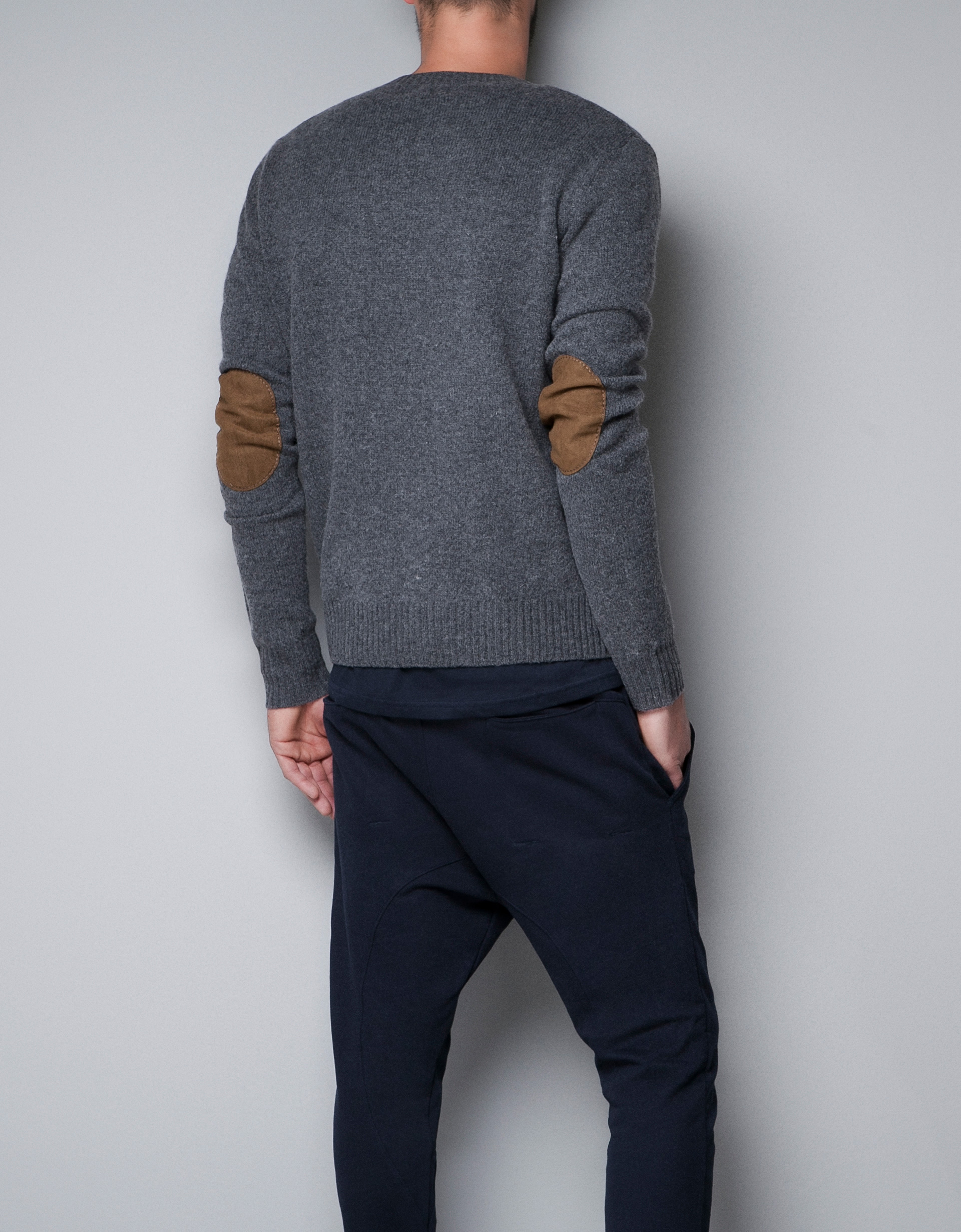 Zara Sweater with Shoulder Buttons in Gray for Men Lyst