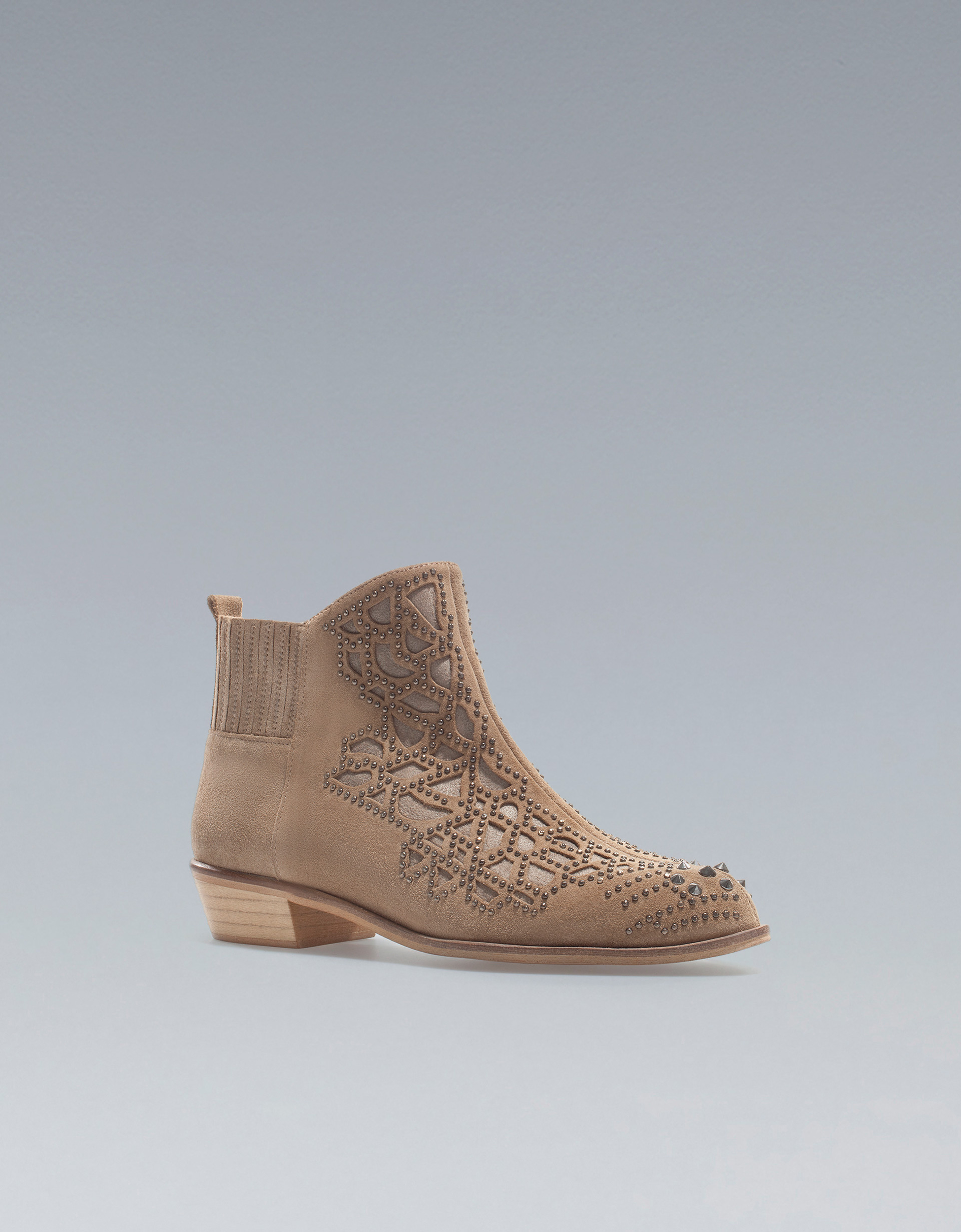 studded flat boots