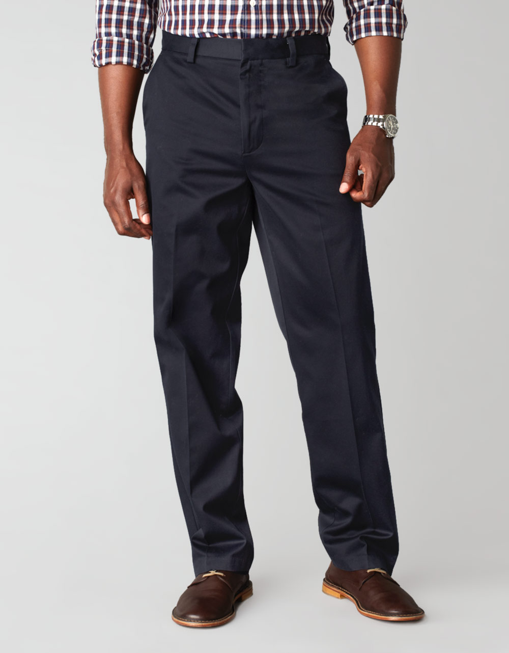 Lyst - Dockers Flatfront Khaki Pants Smart Value in Blue for Men