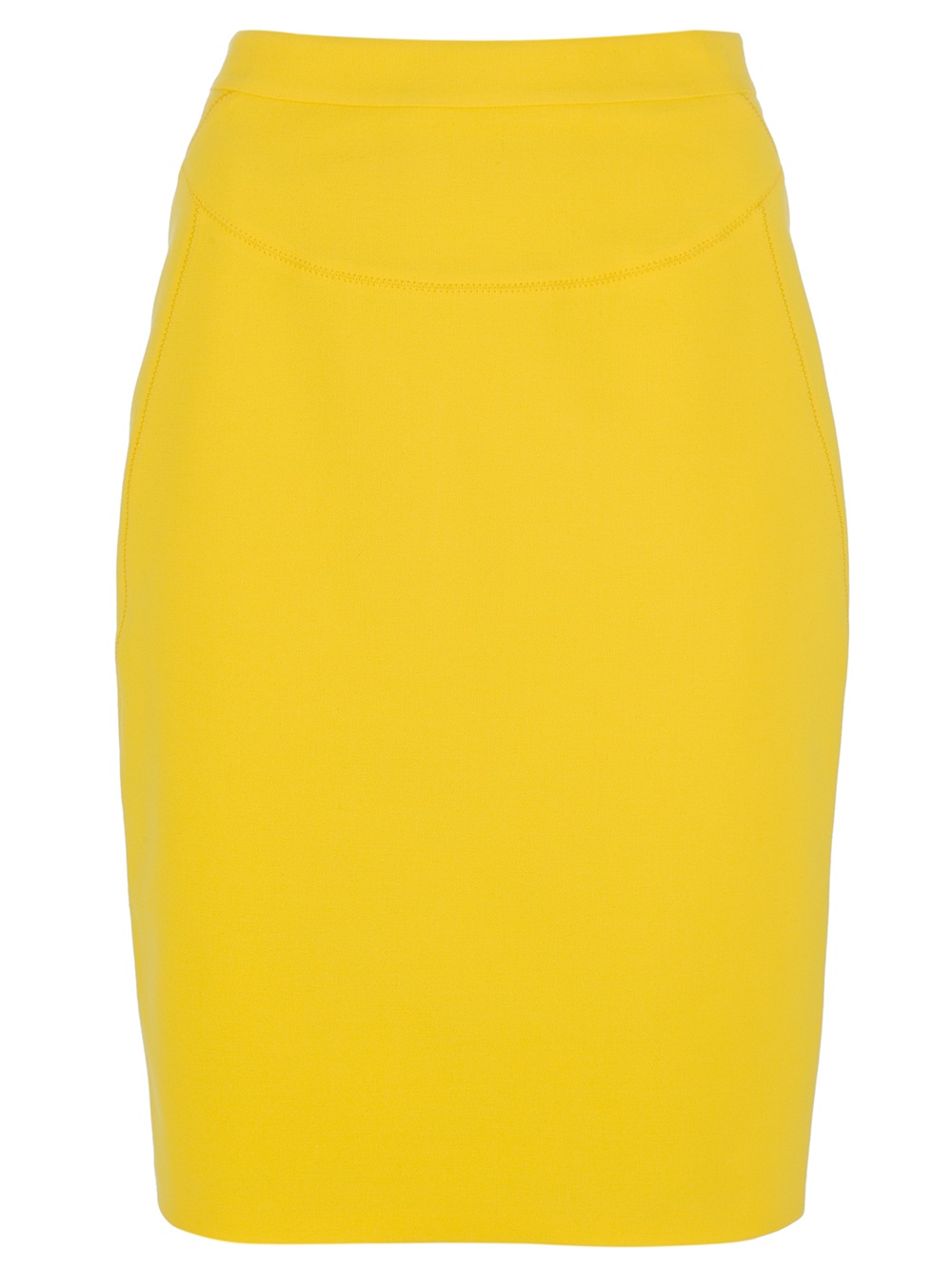 Dsquared2 Dart Pencil Skirt in Yellow | Lyst