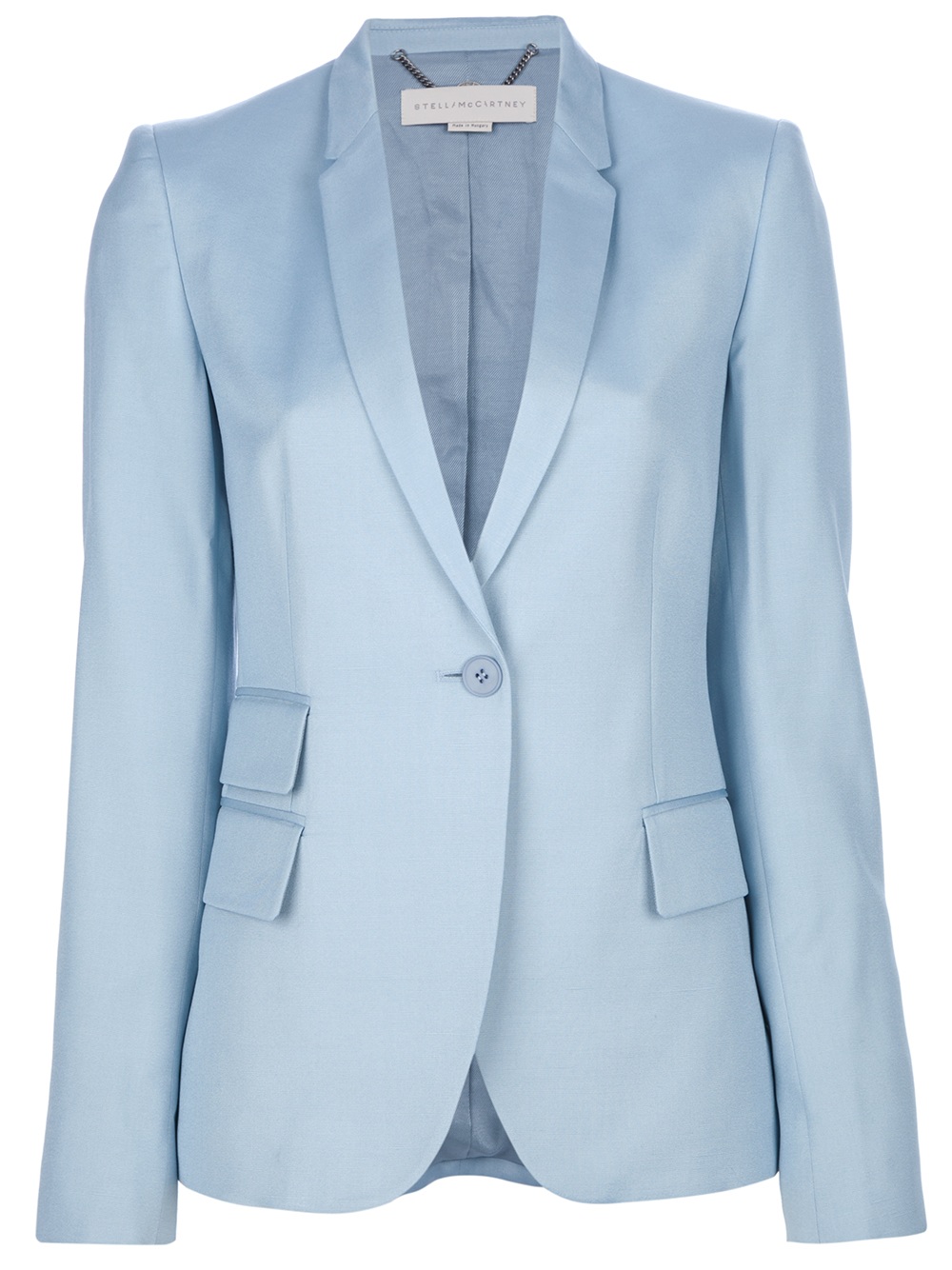 Stella Mccartney Blazer and Flared Leg Fit Suit in Blue | Lyst