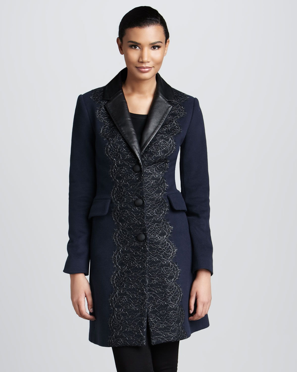 denim trench