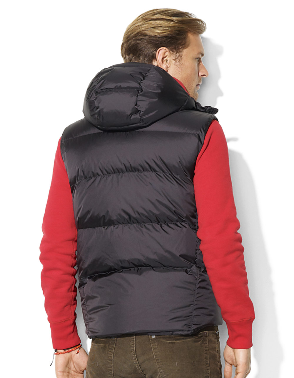 Polo Ralph Lauren Big Pony Down Vest in Black for Men Lyst