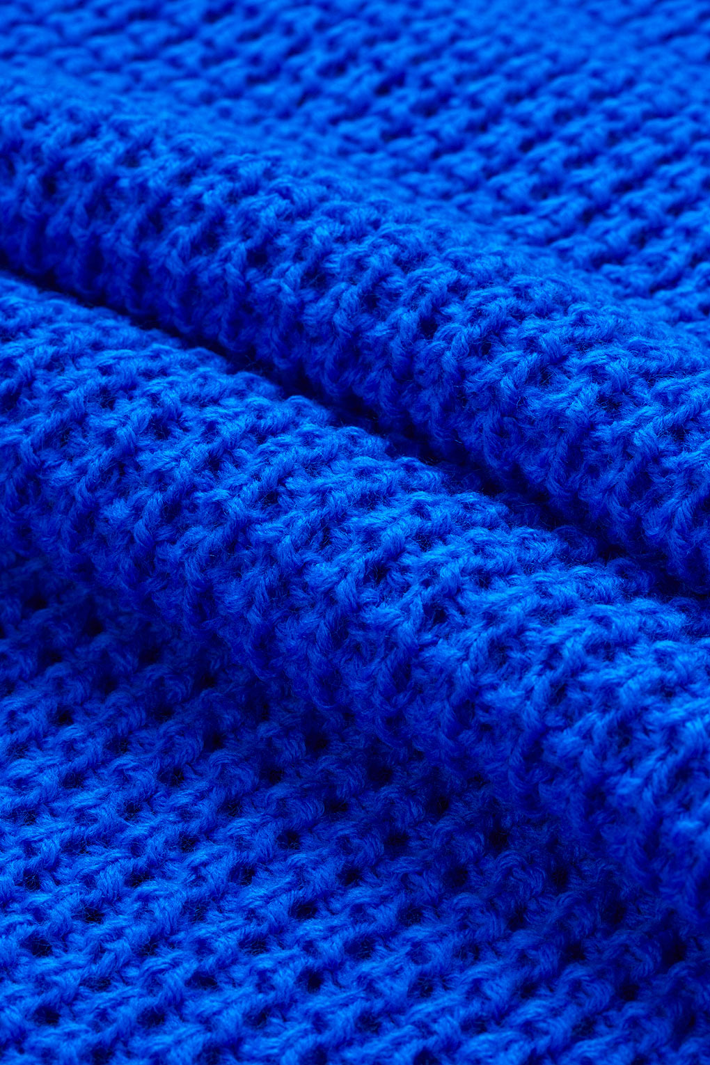 Topshop Knitted Textured Stitch Jumper in Blue Lyst