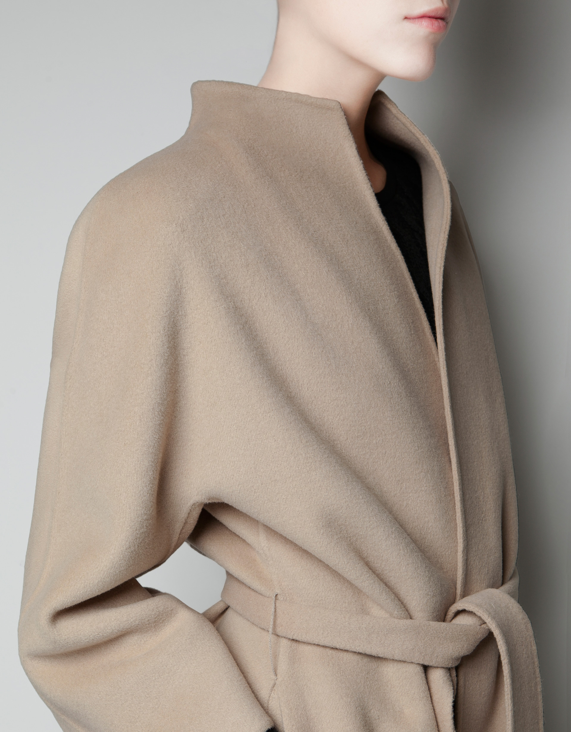 Zara Hand Made Coat in Natural Lyst