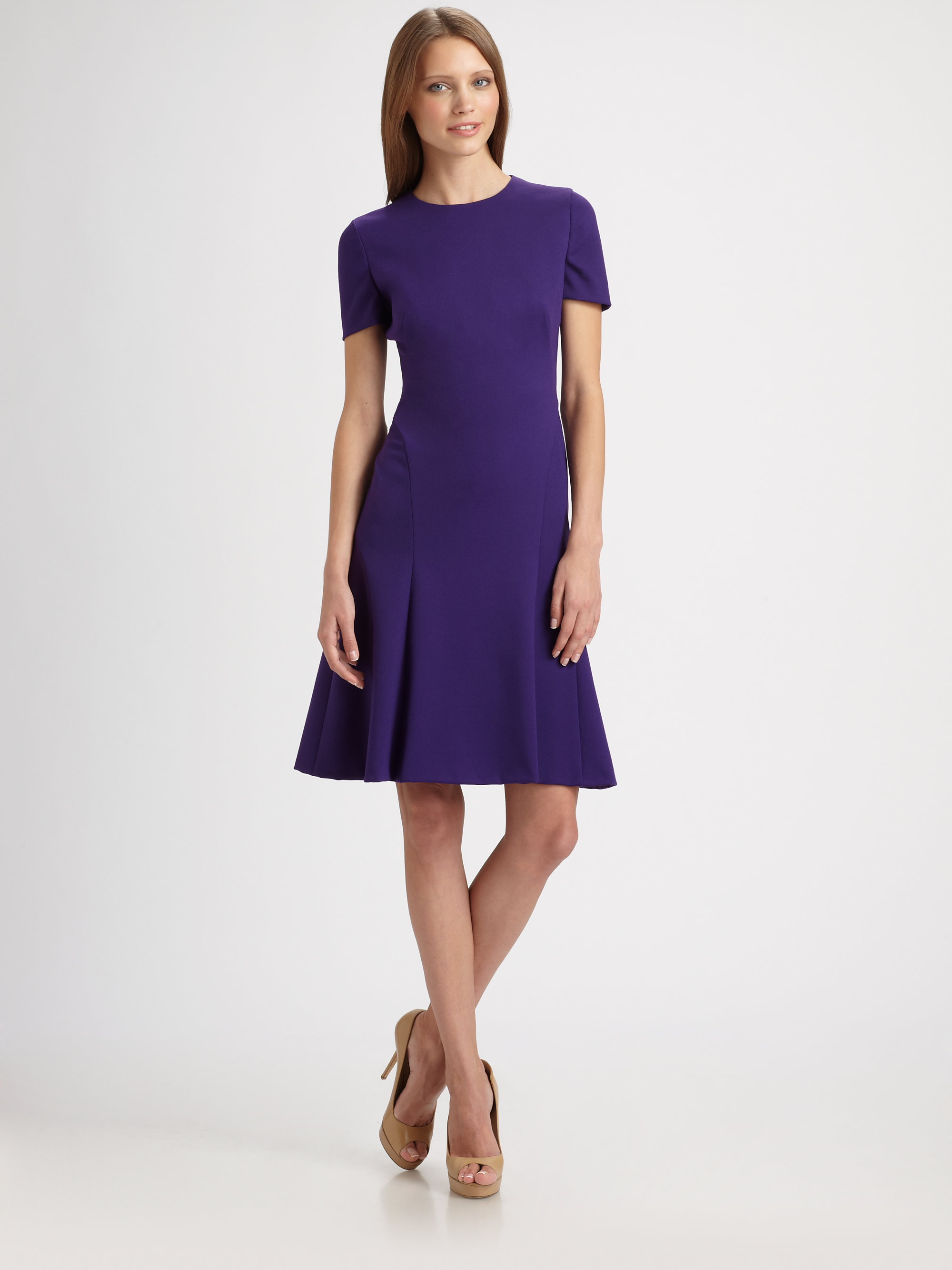 Akris punto Jersey Dress in Purple | Lyst