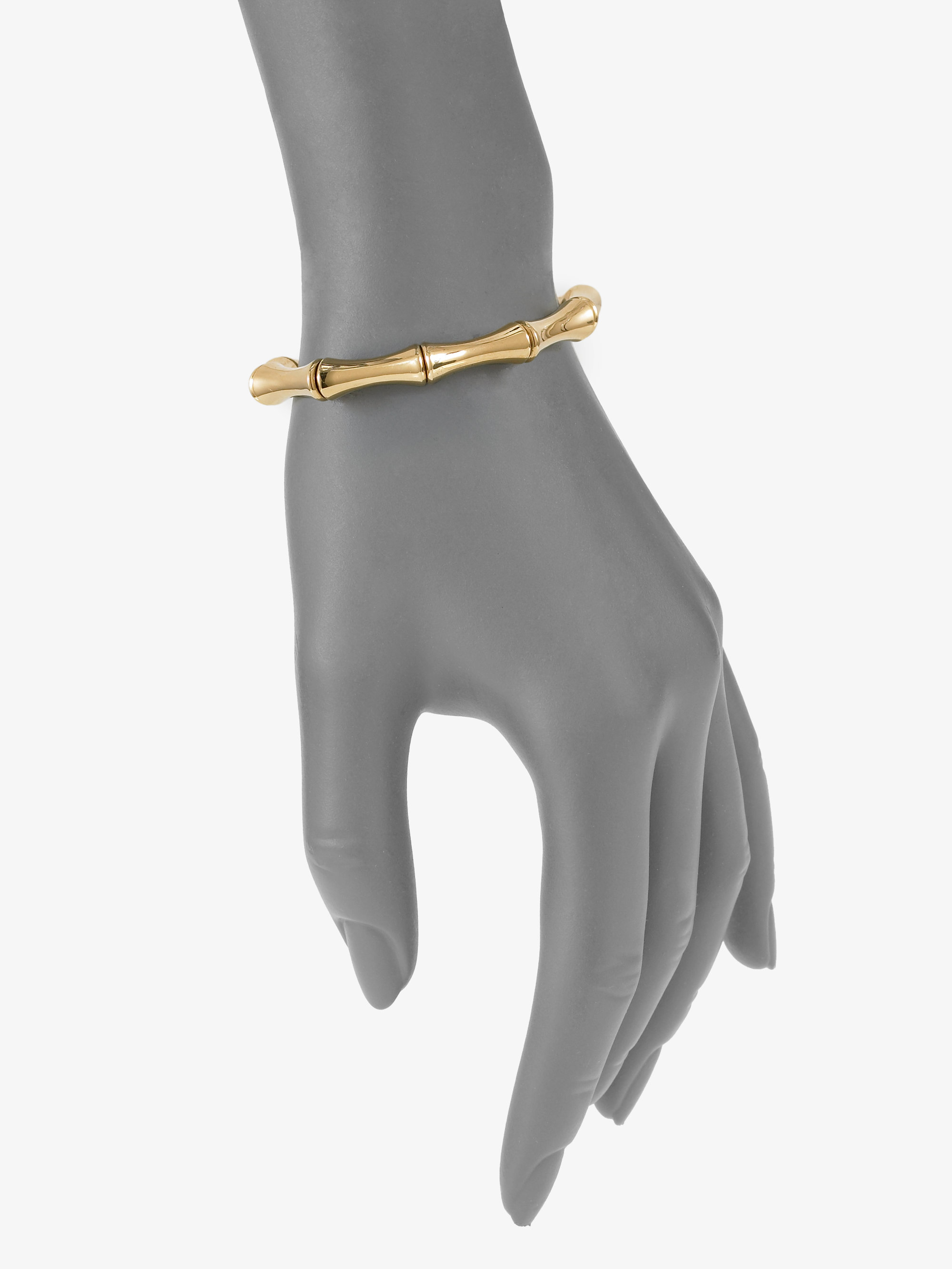 Gucci Bamboo 18k Yellow Gold Small Bangle Bracelet in Gold Lyst