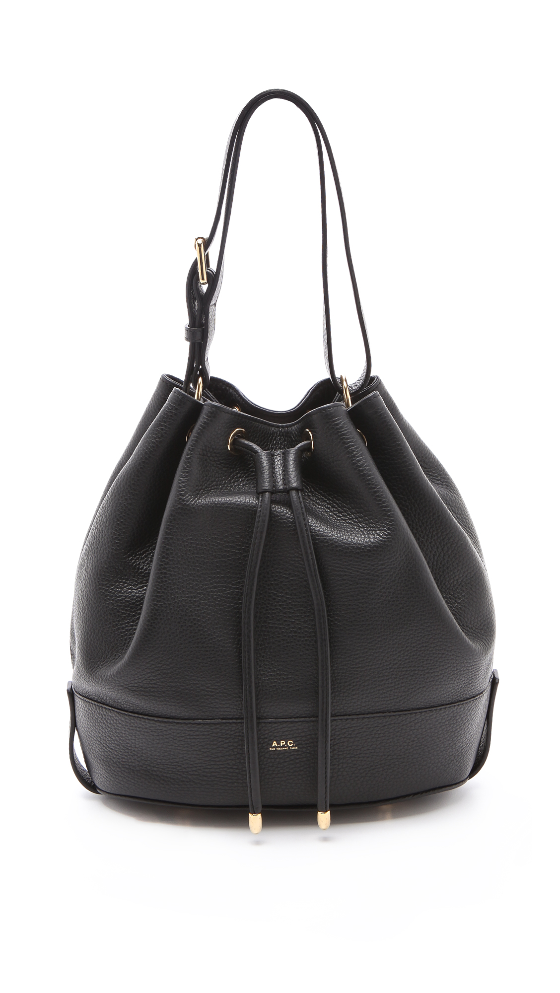 A.p.c. Bucket Bag in Black | Lyst