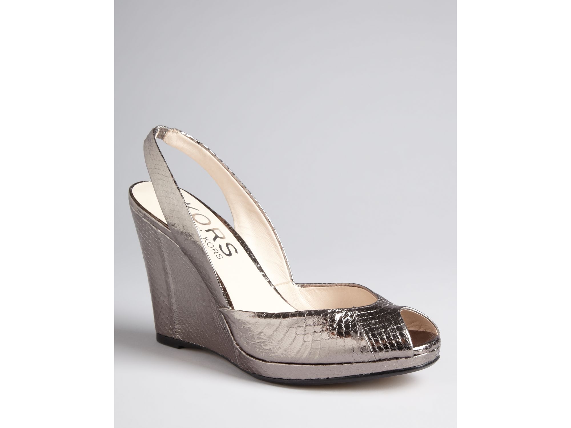 michael kors slingback wedge