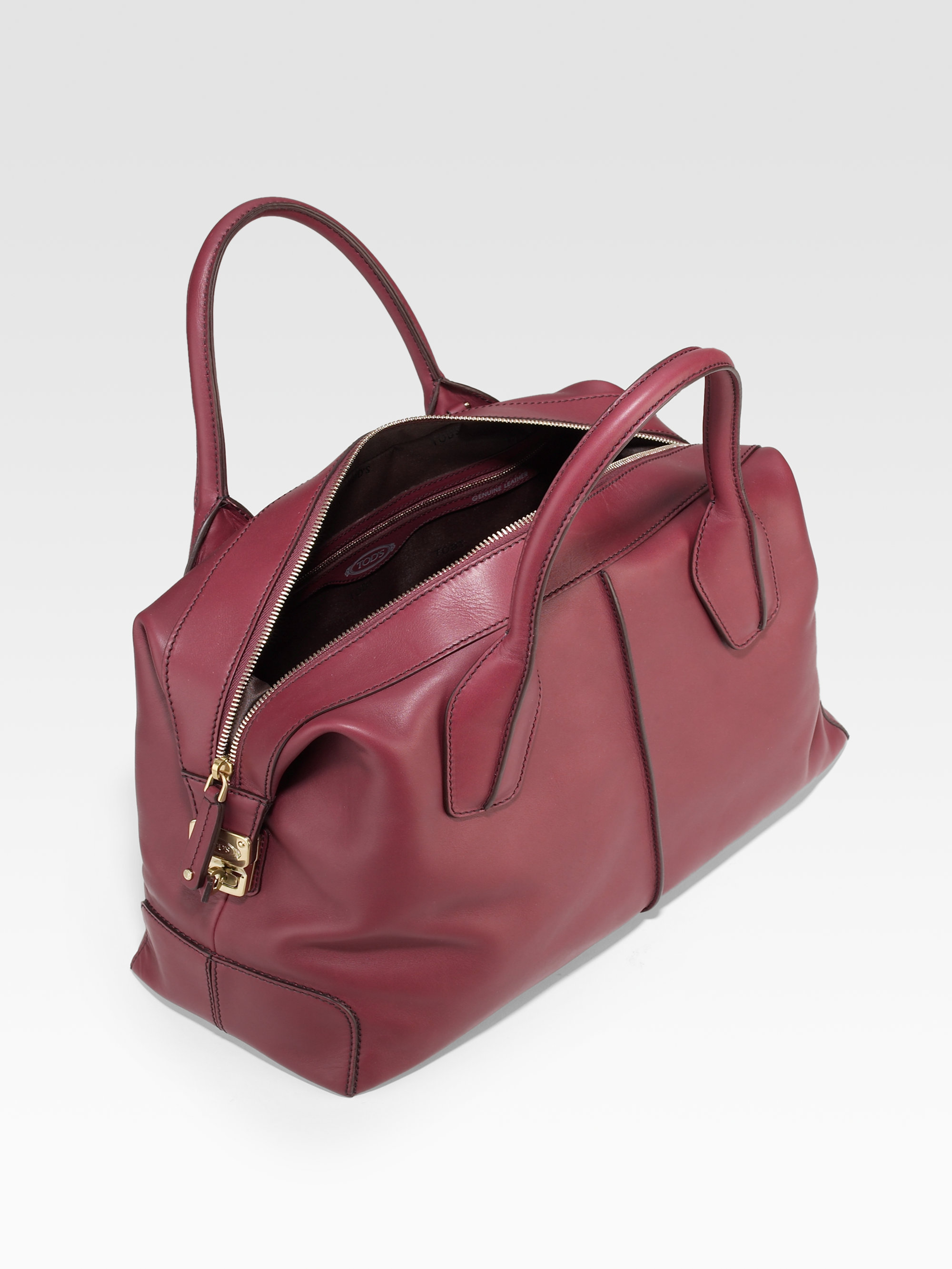 tod's leather satchel