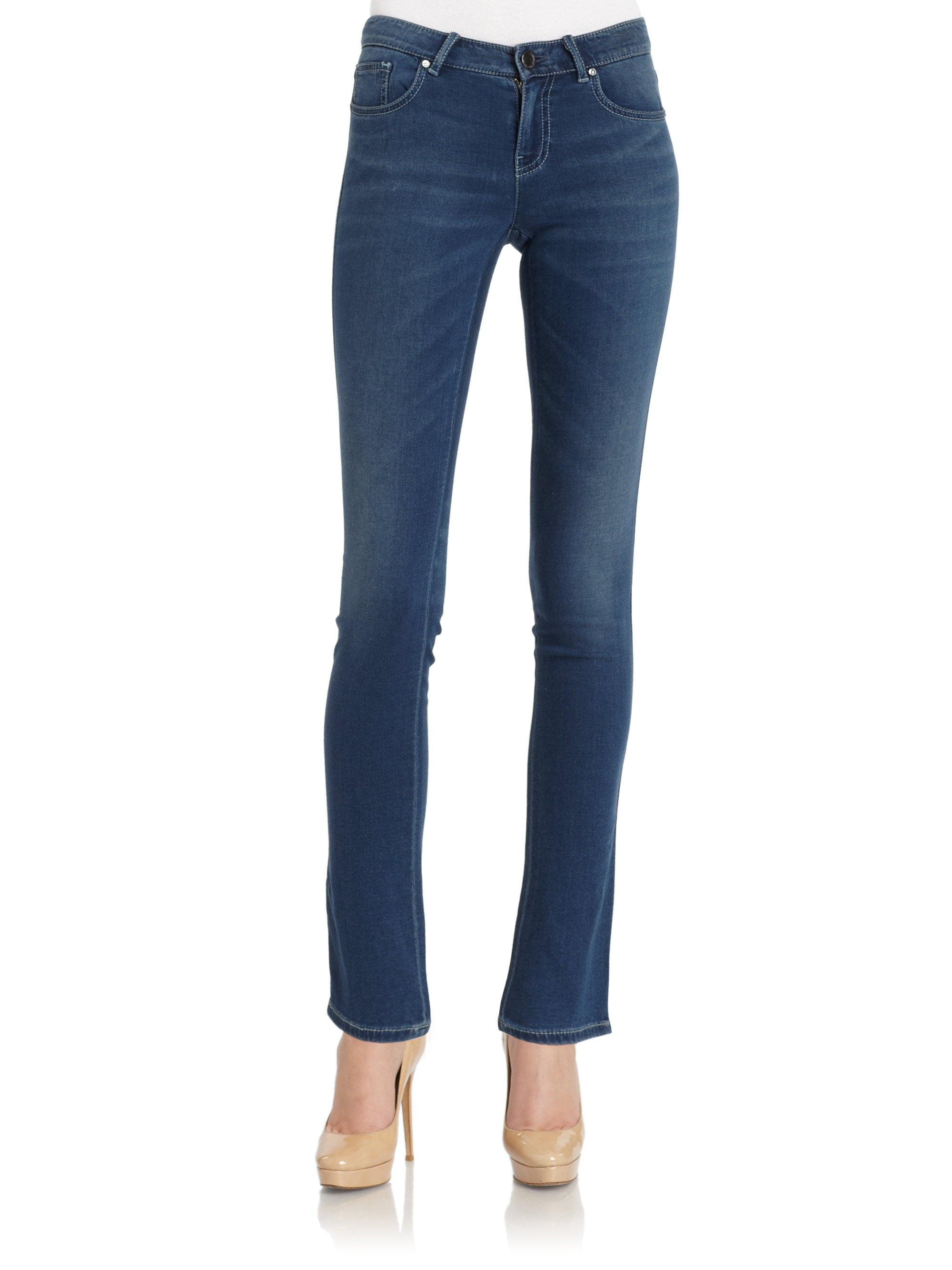 Elie tahari Vanessa Skinny Jeans in Blue | Lyst