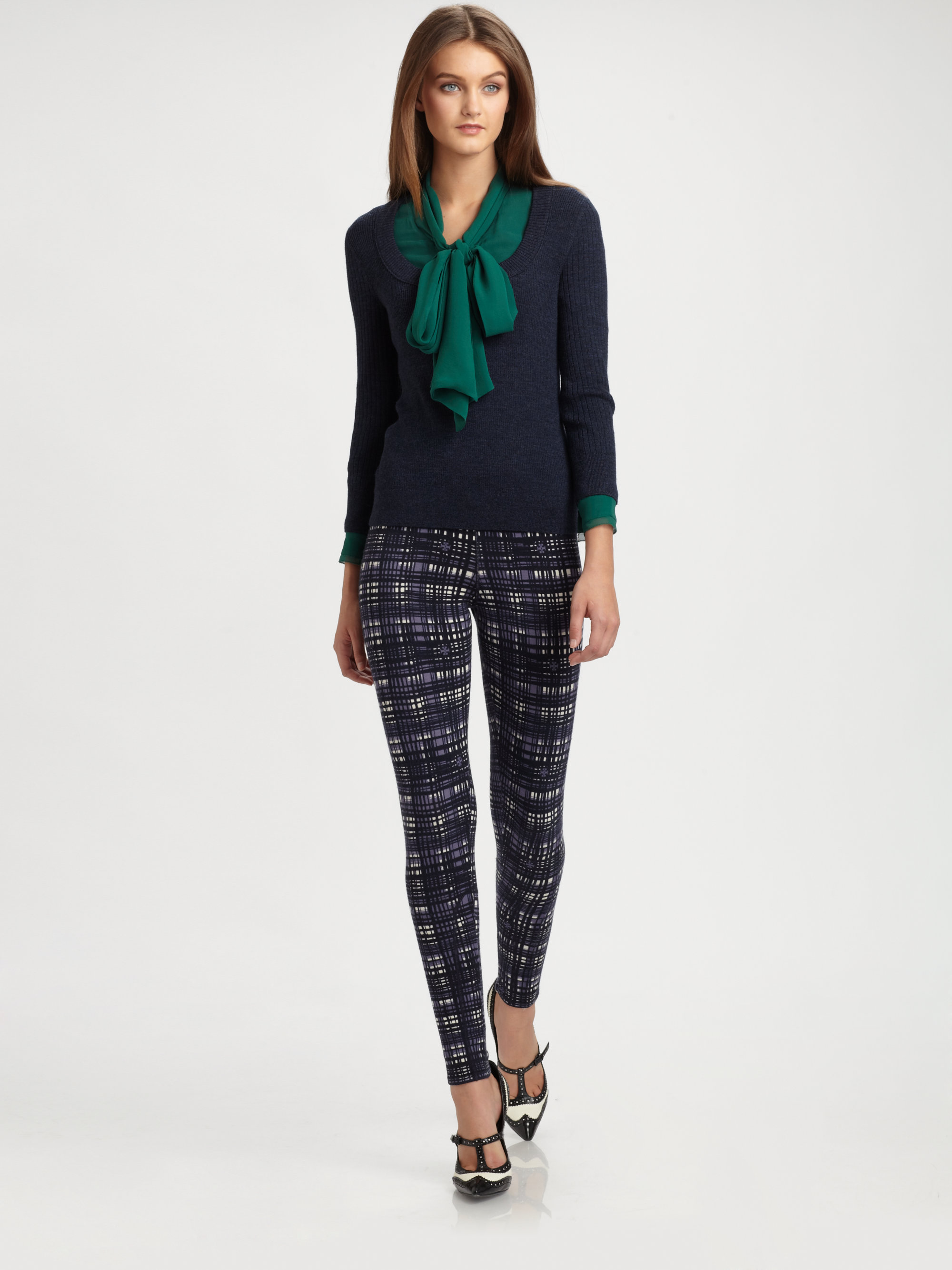 tory burch floral pants