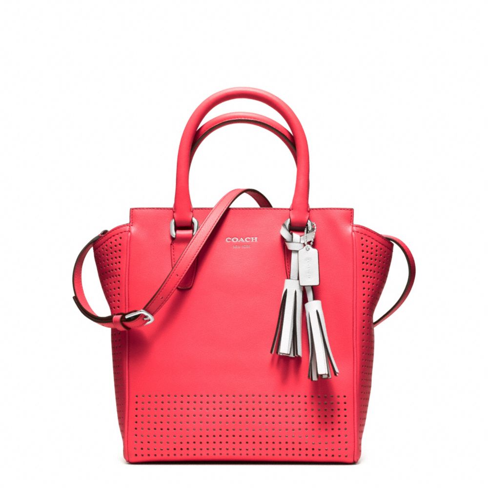 Lyst - Coach Legacy Perforated Mini Tanner Bag in Red