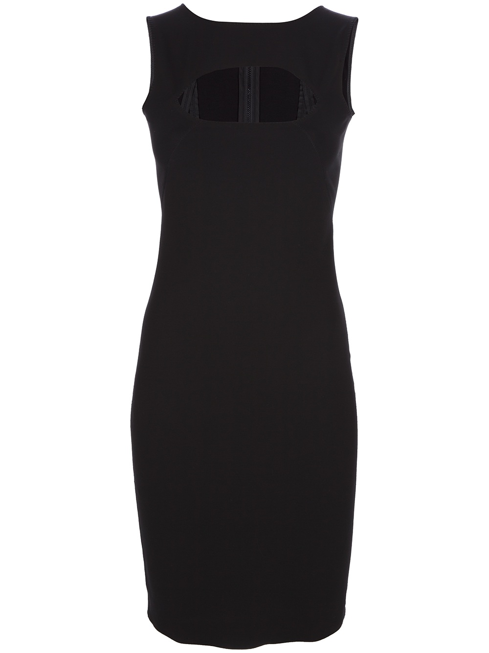 Dsquared² Chest Cutout Dress in Black | Lyst