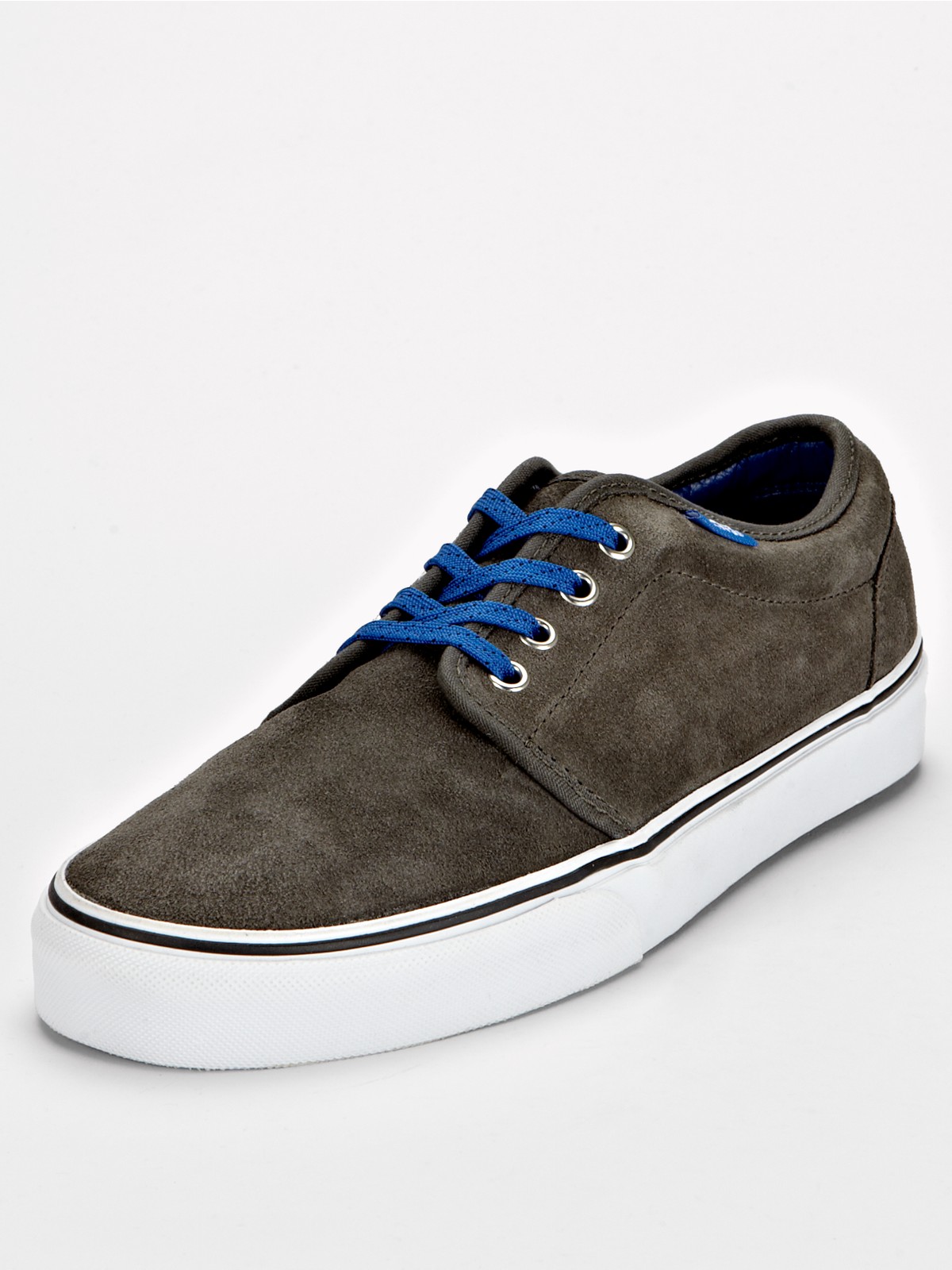 Vans Vulcanised Suede Mens Plimsolls Charcoal in Gray for Men (charcoal ...