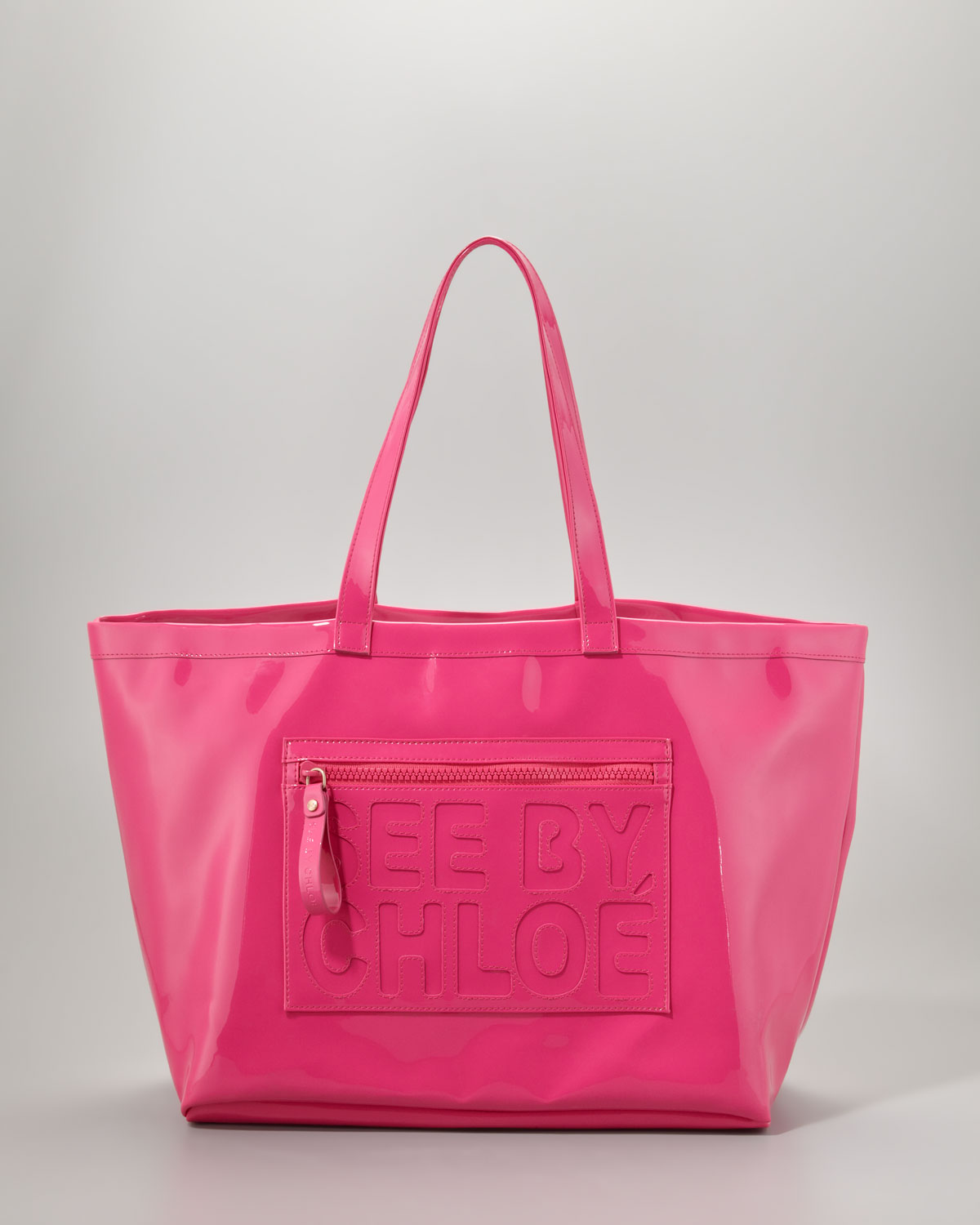 See by chloé Large Zip File Tote Bag in Pink | Lyst