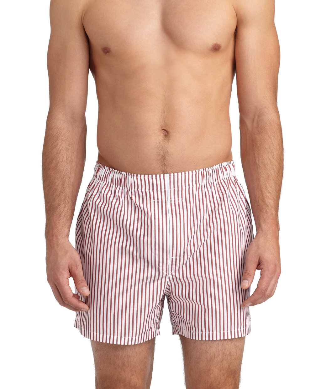 Brooks brothers Slim Fit Bar Stripe Boxers in Red for Men | Lyst
