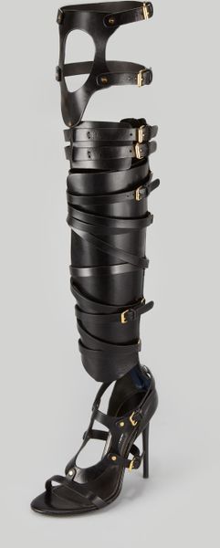 Tom ford strappy buckled sandal boots