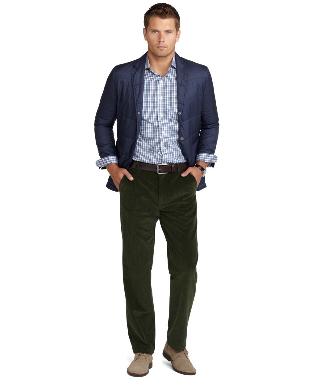 Mens Green Corduroy Pants | Pant So