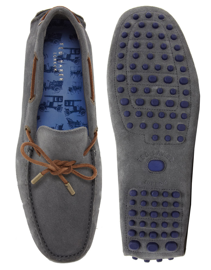 ted baker grey suede shoes