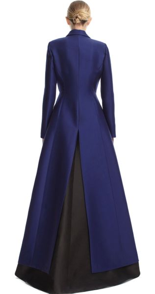 Alberta Ferretti Evening Dress Coat in Blue (royal blue) | Lyst
