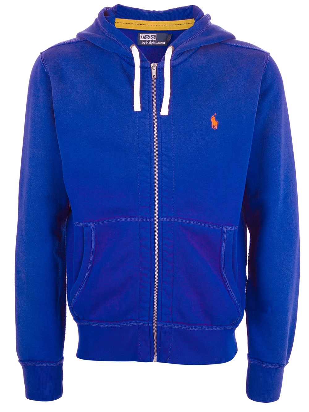 polo ralph lauren blue and yellow hoodie