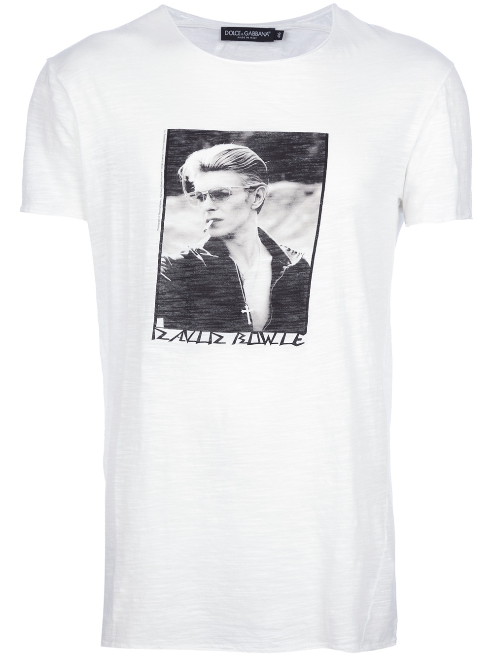 Dolce & Gabbana David Bowie Printed Tshirt in White for Men | Lyst
