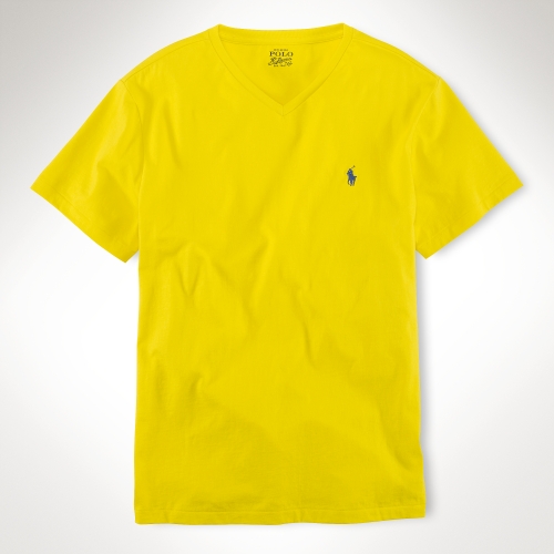Polo Ralph Lauren Classicfit V-neck T-shirt in Yellow for Men (optic ...