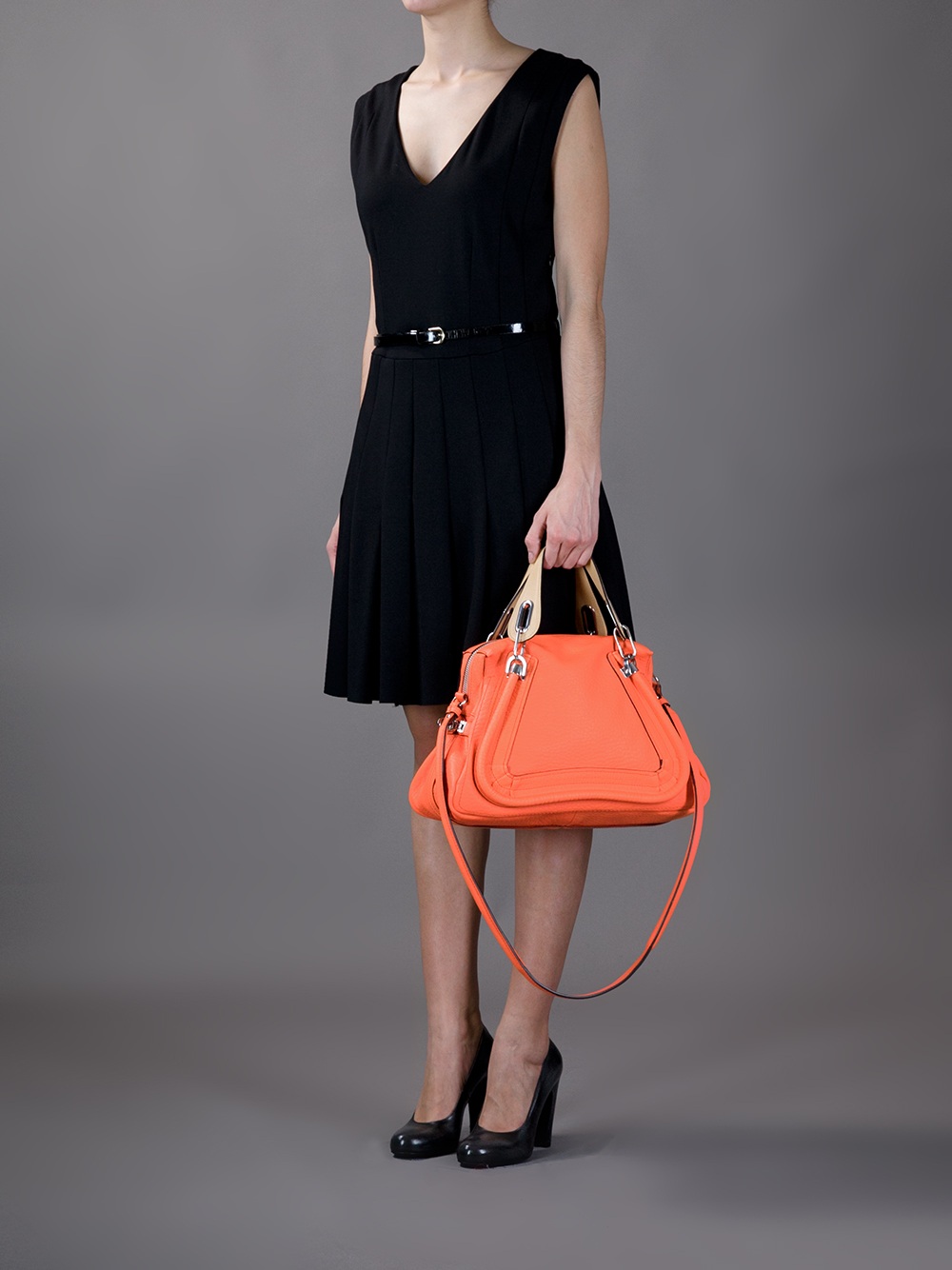 Chlo Paraty Shoulder Bag in Orange | Lyst  