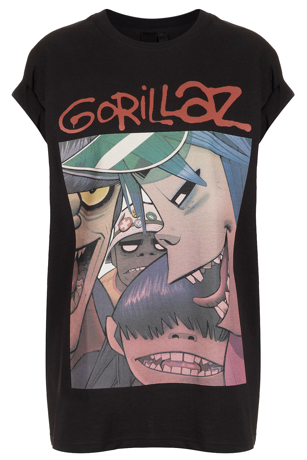 Lyst - TOPSHOP Gorillaz Tee in Black