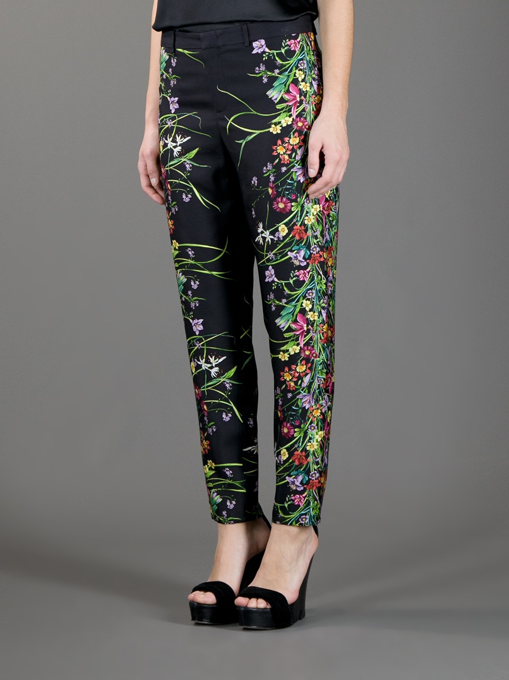 Gucci Floral Straight Leg Pants in Floral | Lyst