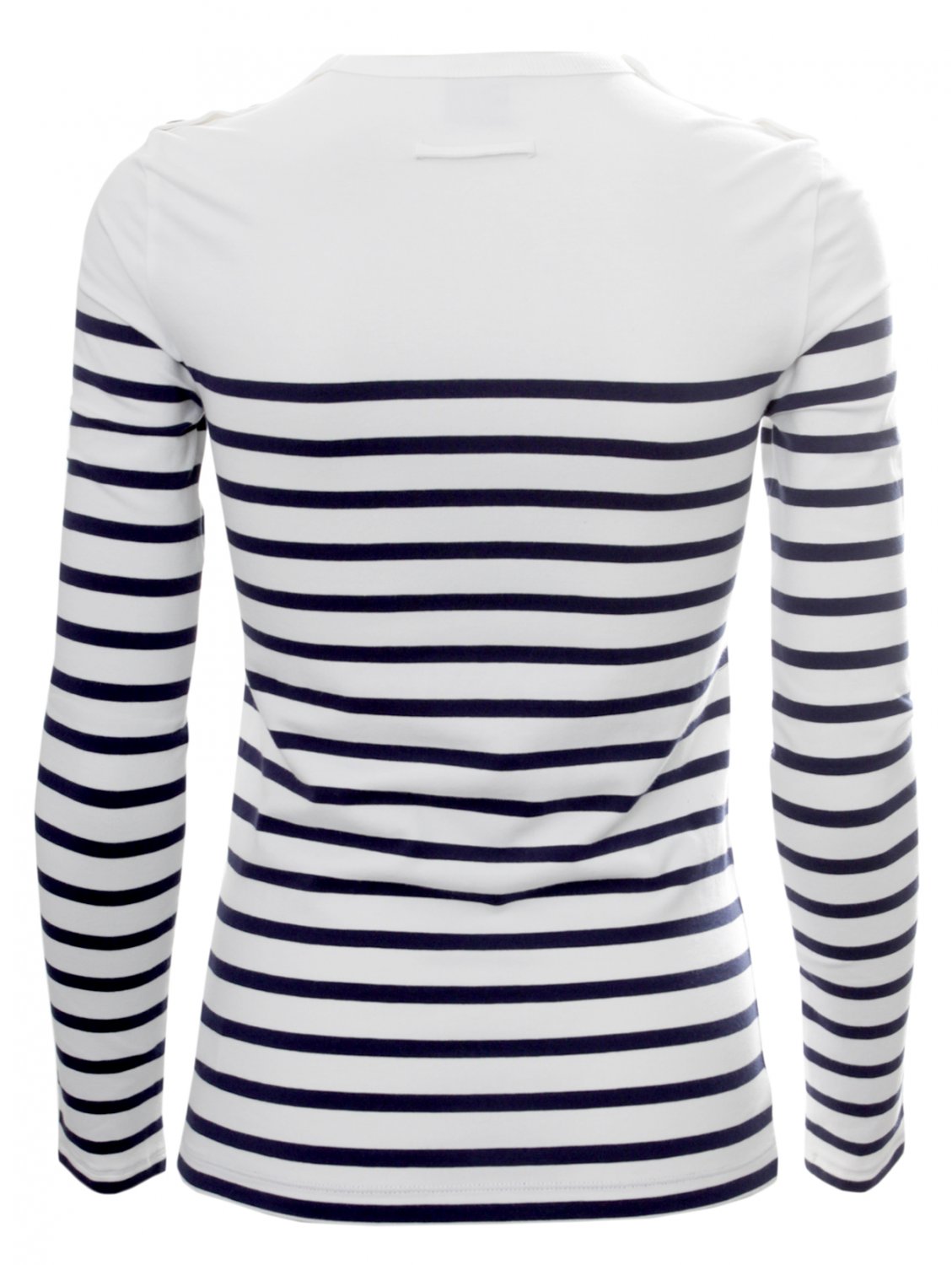 Jean paul gaultier Stripe Ls Top Ecrumarine in Blue | Lyst