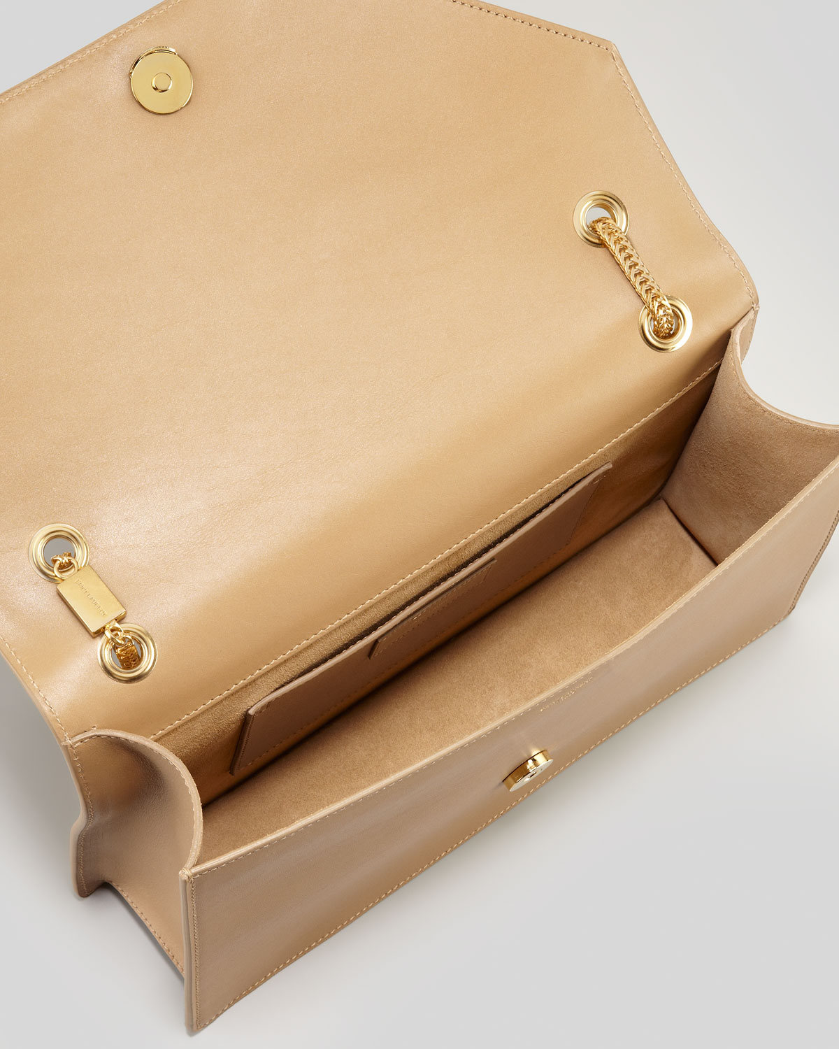 Saint laurent Betty Medium Chain Bag in Beige | Lyst  