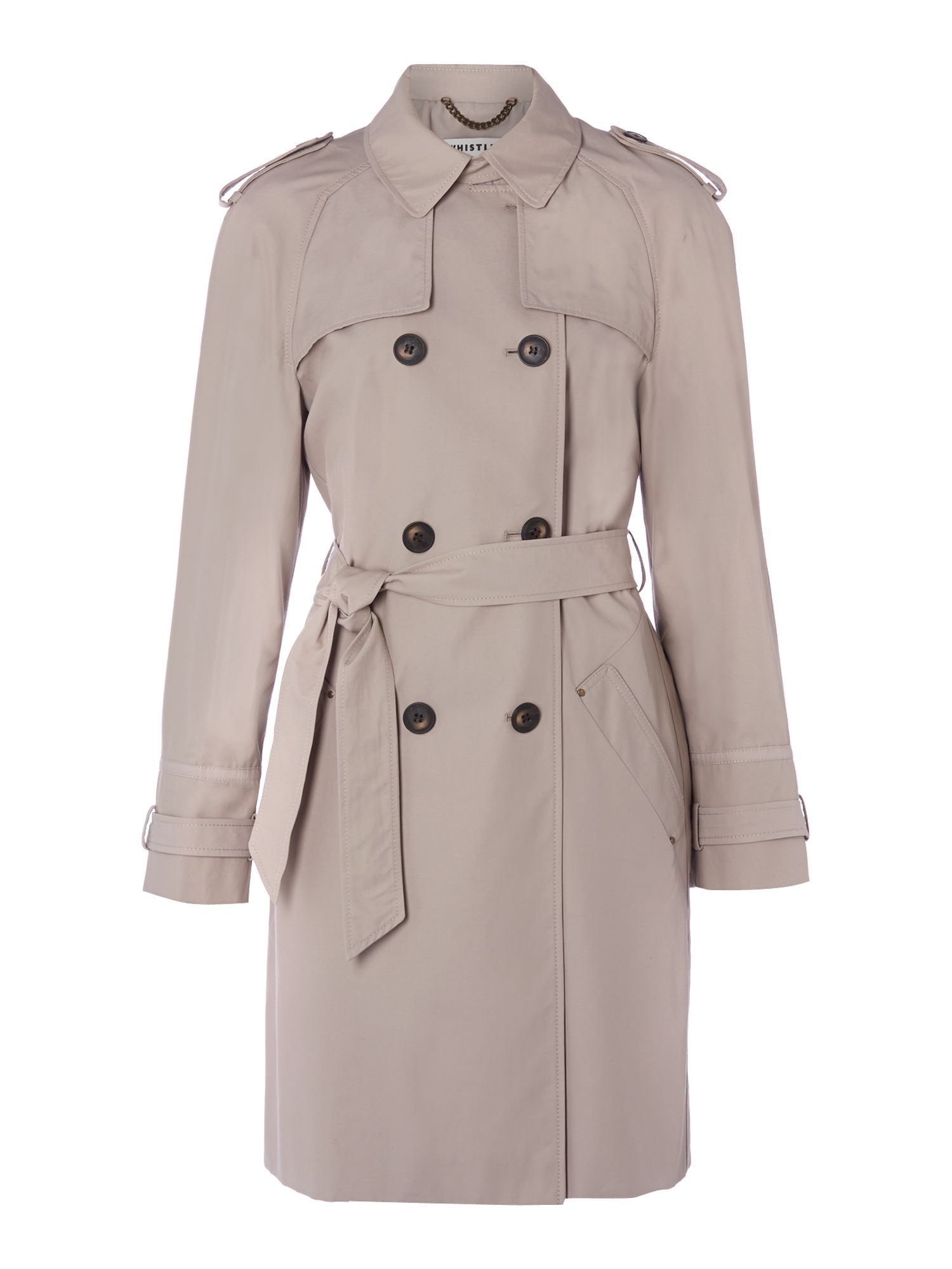 Whistles Riley Trench Coat in Beige (neutral) | Lyst