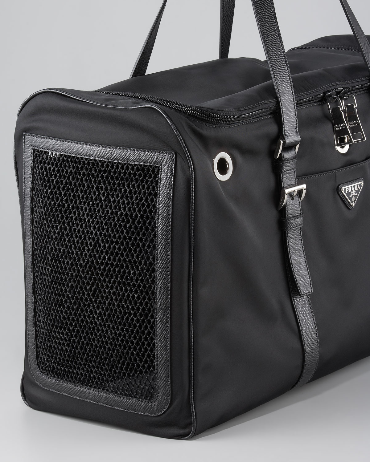 Prada Nylon Dog Carrier in Black for Men | Lyst  