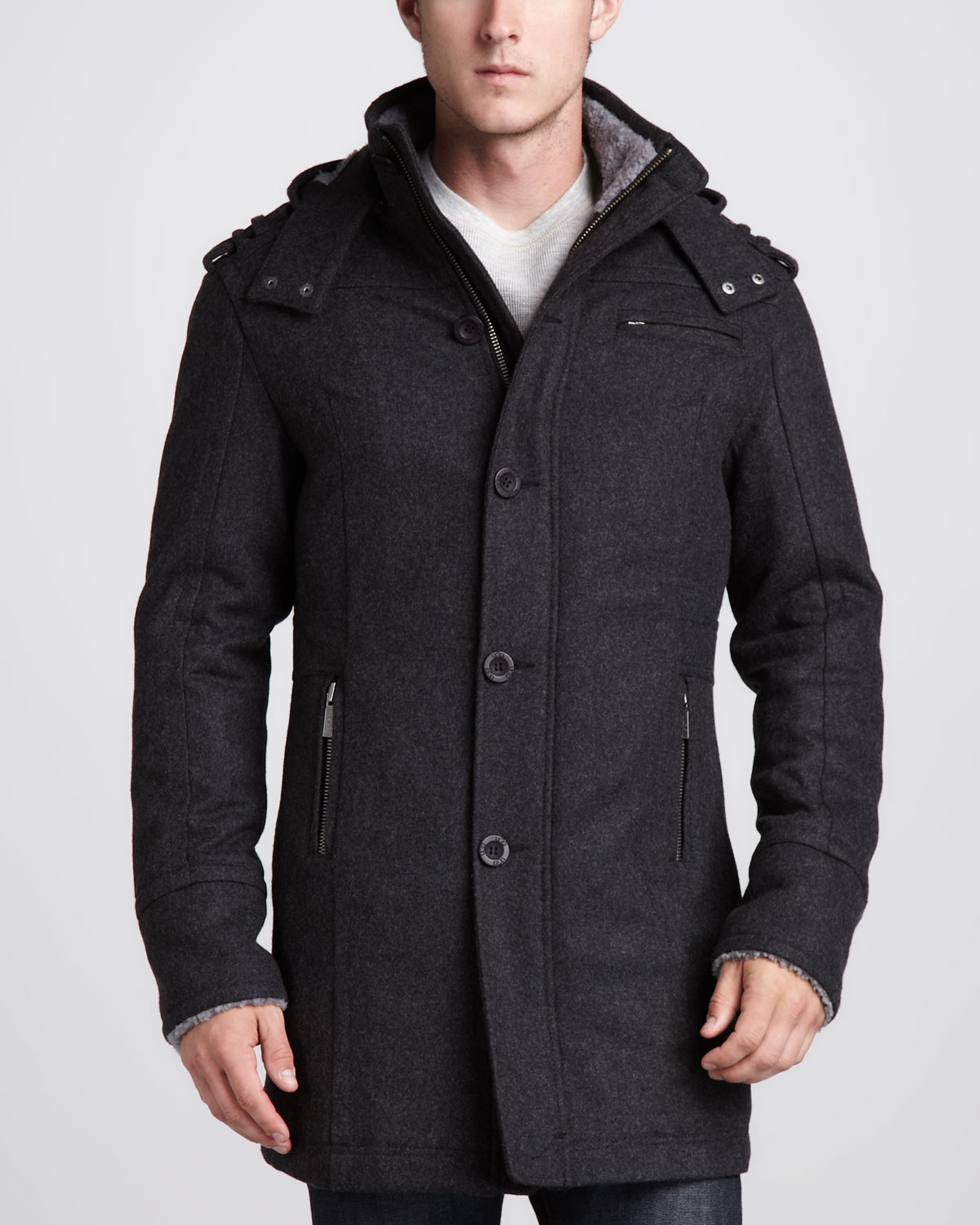ugg shearling long coat