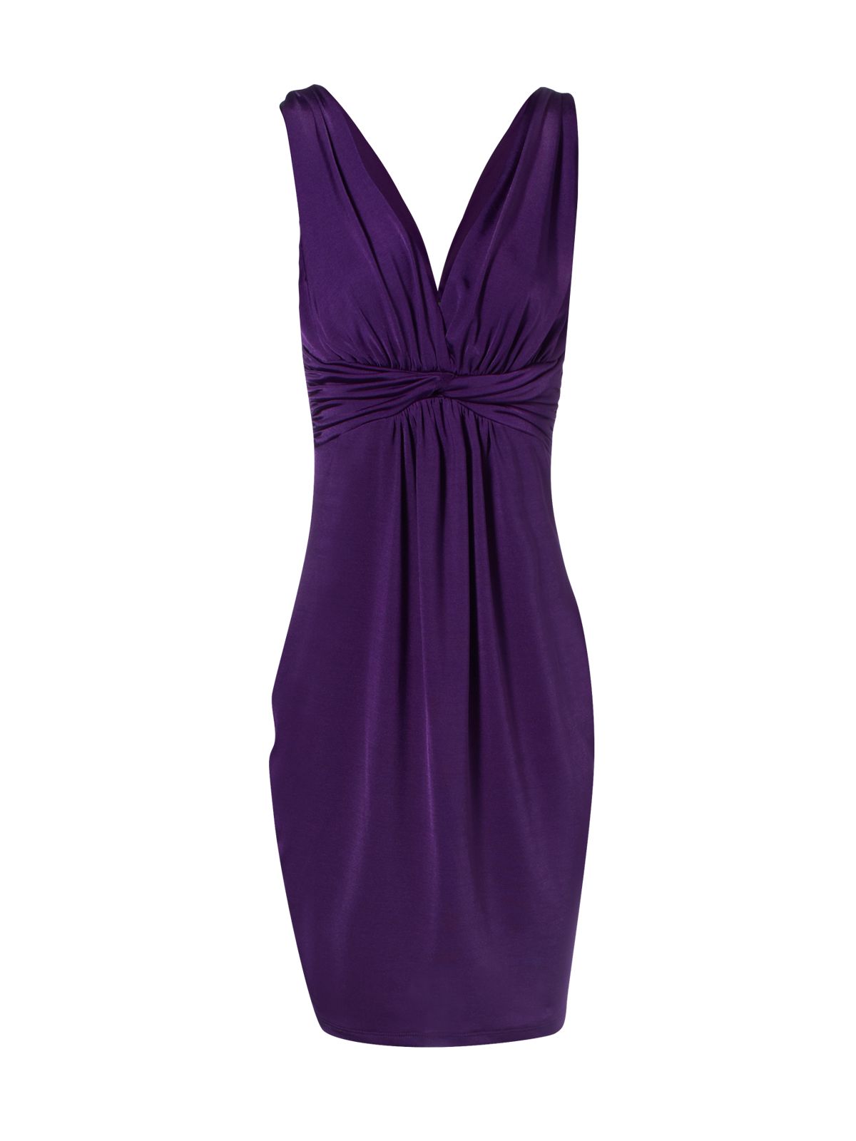 Jane norman Twist Front Dress in Purple | Lyst