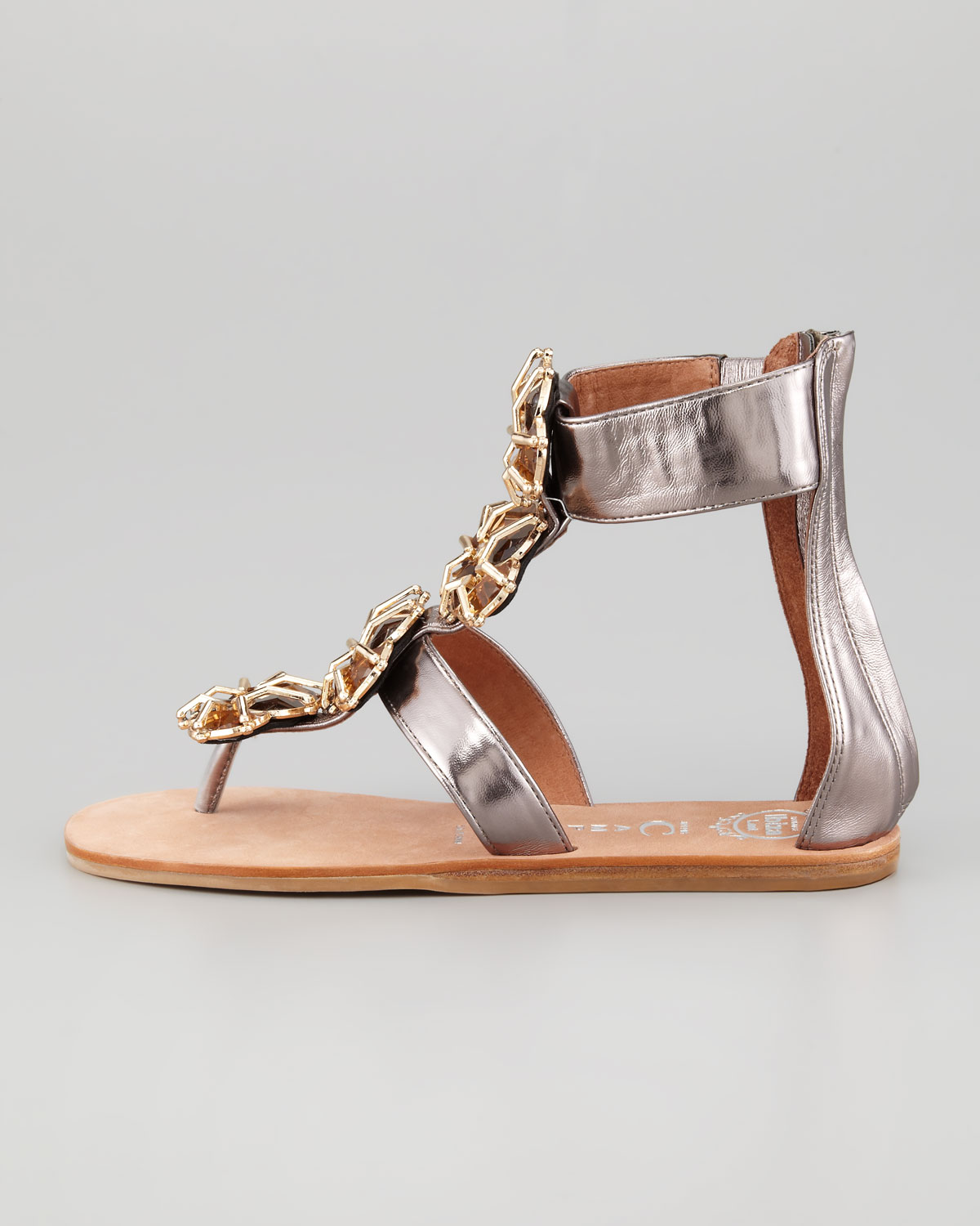 Jeffrey Campbell Jeweled Sandal in Gold (pew/gd) | Lyst